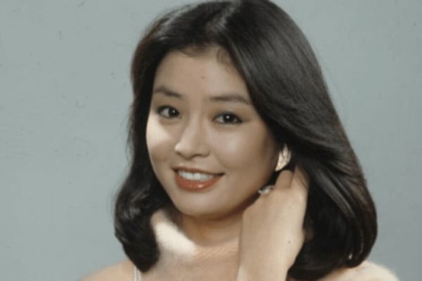 演員元美京於1980年代全盛時期的宣傳照，當時她被譽為韓國影壇「三駕馬車」之首。