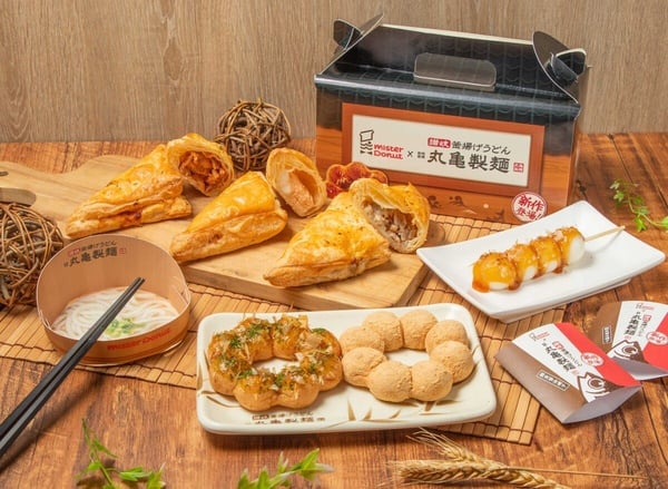 Mister Donut聯名丸亀製麵推生甜甜圈7/4開賣