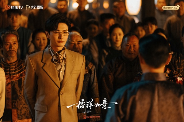 陸劇《橘祥如意》劇照，黃維德飾演的沈晏清與王瑞昌飾演的秀橘在劇中的對手戲。