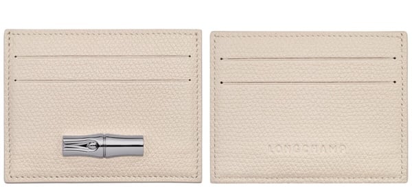 輕奢名片夾推薦：Longchamp Le Roseau 卡片夾，NT$4,300
