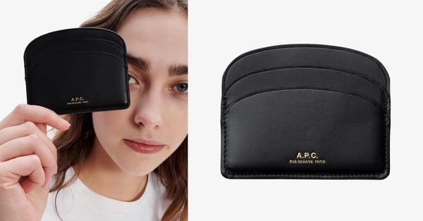 輕奢名片夾推薦：A.P.C. Demi-Lune 卡片夾，NT$6,100