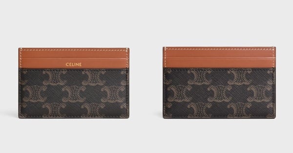 精品名片夾推薦：CELINE 標誌印花中號卡片套，NT$9,900