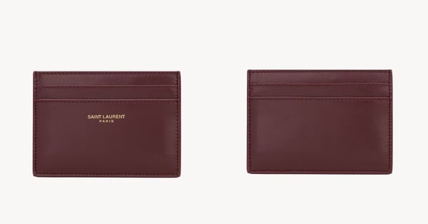 精品名片夾推薦：Saint Laurent PARIS 卡片夾，NT$8,550