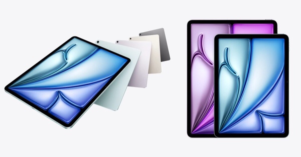 Apple iPad Air 13吋搭配藍色聰穎保護蓋，螢幕顯示多工畫面，是兼具工作與娛樂的父親節禮物