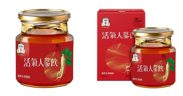 正官庄活氣人蔘飲禮盒，紅色包裝大方喜氣，是送給長輩的養生保健父親節禮物