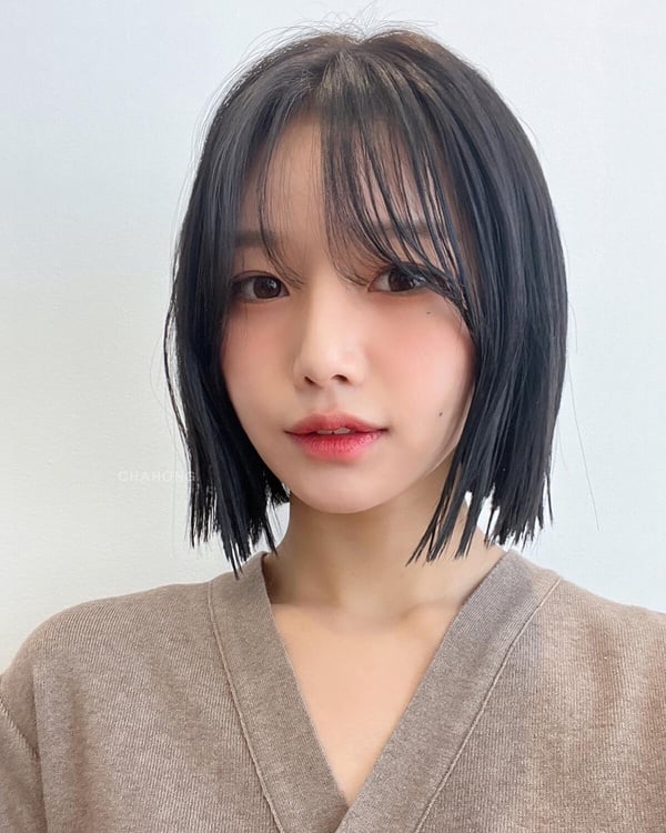 瀏海+短髮髮流整理技巧，不亂翹
