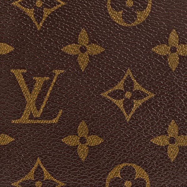 經典的Louis Vuitton Monogram老花圖案,由LV字母、四瓣花與鑽石星形組成
