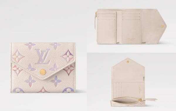 LV Victorine錢包,採用Monogram Empreinte皮革並搭配夢幻的漸層Dream色調