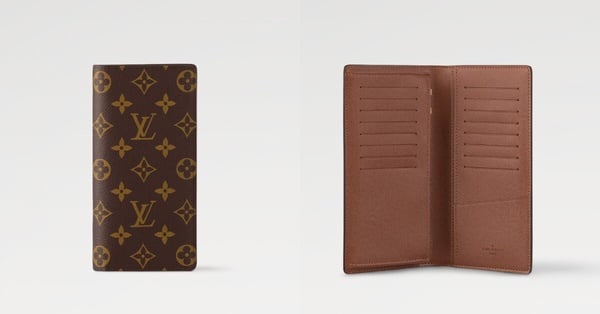 LV Brazza長夾,以經典Monogram帆布打造,容量大且設計中性,男女皆適用