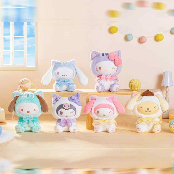 7-11「三麗鷗萌小貓盲盒」可愛登場！6款人氣角色必收藏，再推CareBears、蠟筆小新盲盒