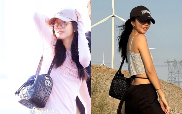 Jisoo 著用：Dior D-Motion 中型包