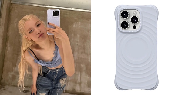 Rosé 著用：CASETiFY Ripple Case 波紋手機殼
