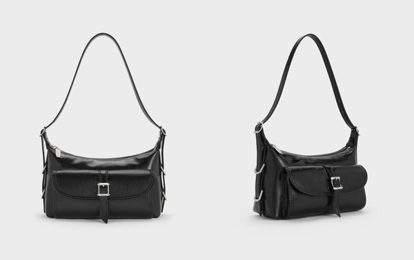 CHARLES &amp; KEITH Bryna 皮帶釦肩背包，NT$2,390