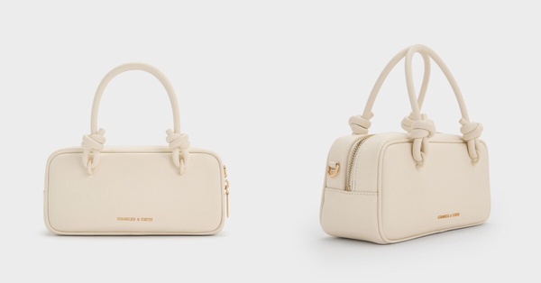 CHARLES &amp; KEITH Sammie 扭結保齡球包，NT$2,190