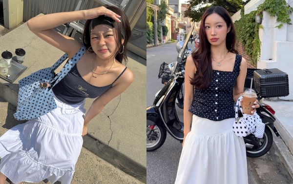 穿搭靈感：波點＋波點
