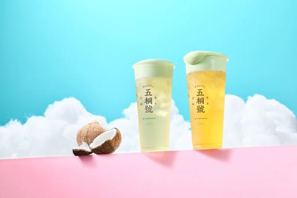 五桐號新品「生椰抹茶奶霜」，售價79元、「茉莉抹茶奶霜」，售價60元