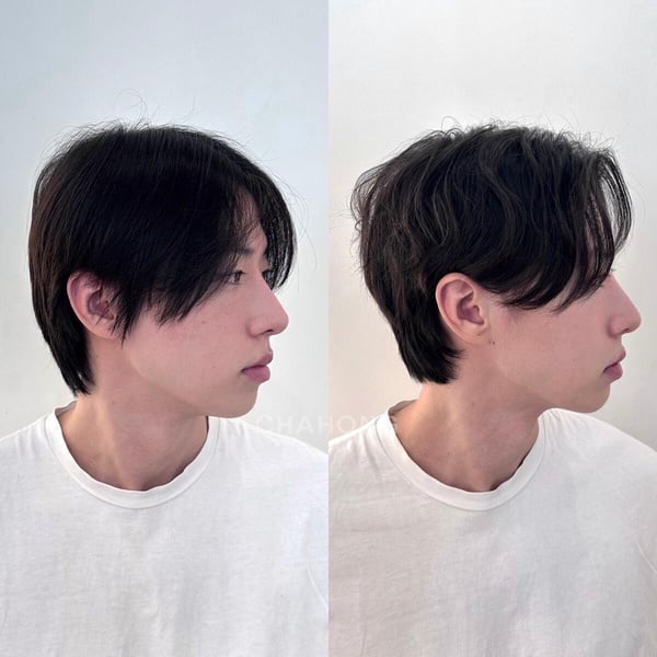韓系男生髮型範本5：鬆感紋理燙