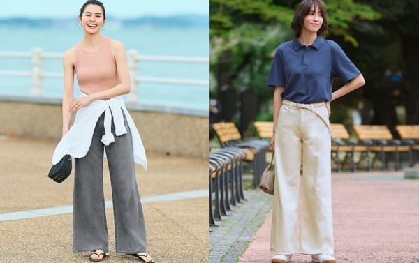 UNIQLO 垂墜感牛仔寬褲：視覺顯比例、顯高神器，NT$1,290