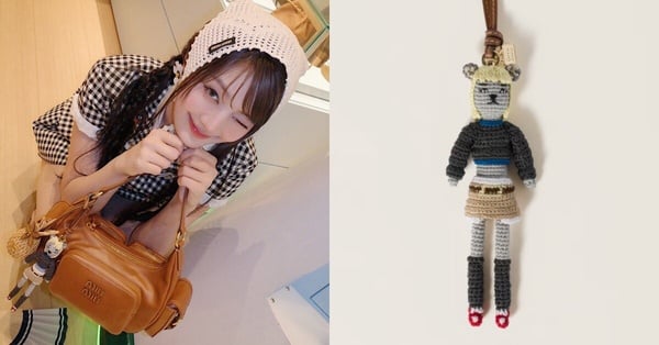 精品掛件推薦：Miu Miu 機能性紗線吊飾，NT$29,500 （Minnie 同款）