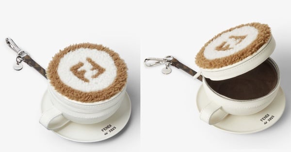 精品掛件推薦：FENDI 卡布奇諾色吊飾，NT$44,800