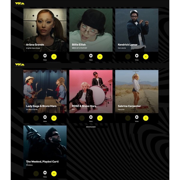 2025VMA入圍名單！BLACKPINK成員全入圍