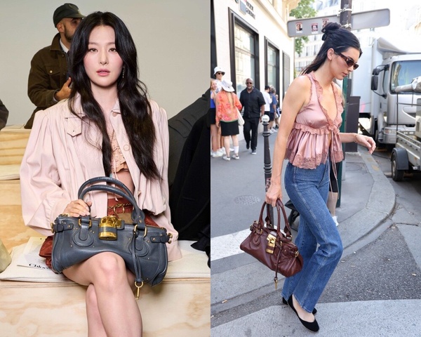 Red Velvet 瑟琪與 Kendall Jenner 已率先背上全新 Chloé Paddington 鎖頭包。