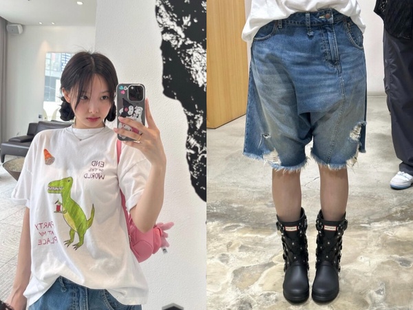 「Jorts短褲」怎麼搭？韓星示範5種同款思路，選對比例最重要！