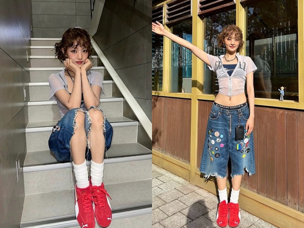 「Jorts短褲」怎麼搭？韓星示範5種同款思路，選對比例最重要！