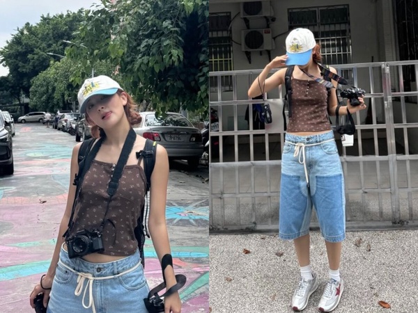 「Jorts短褲」怎麼搭？韓星示範5種同款思路，選對比例最重要！
