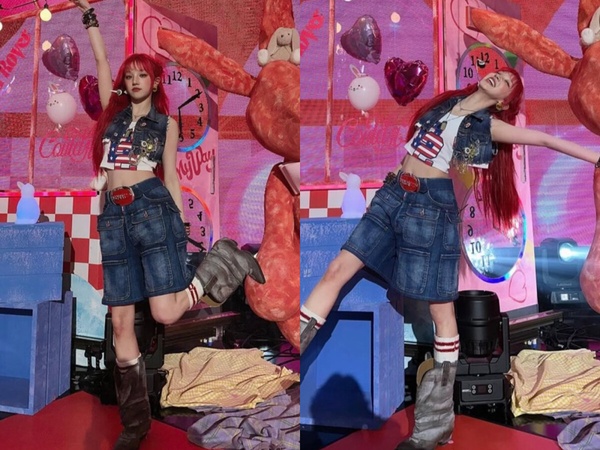 「Jorts短褲」怎麼搭？韓星示範5套穿搭思路，選對比例最重要！