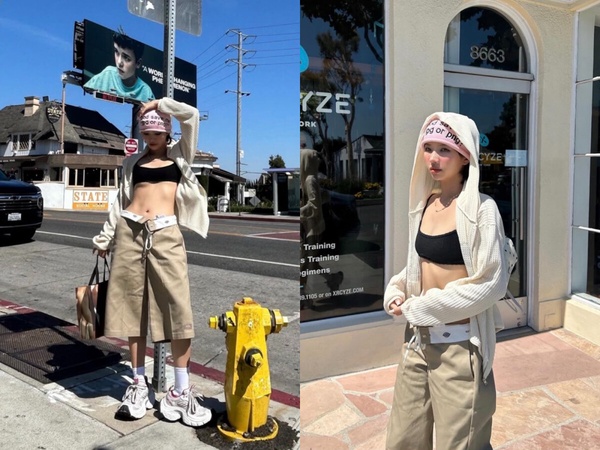 「Jorts短褲」怎麼搭？韓星示範5套穿搭思路，選對比例最重要！