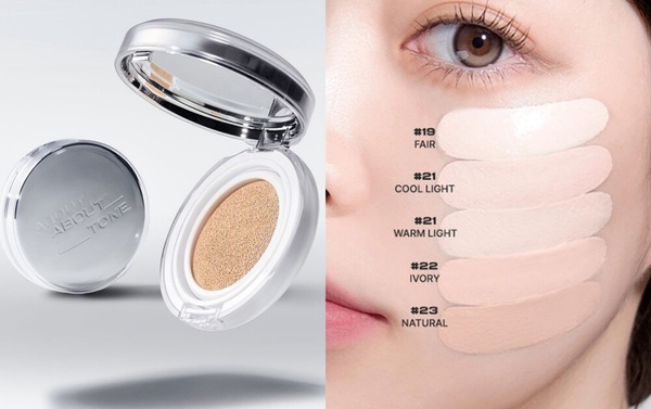 2025韓國Olive Young「氣墊粉餅」TOP4：ABOUT TONE Skin Layer Fit Cushion氣墊粉餅