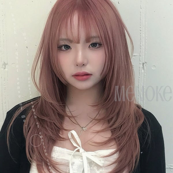 2025「粉棕色」髮色範本15款：顯白玫瑰粉棕、莓果色挑染，這款不漂就能染！（8月SEO）
