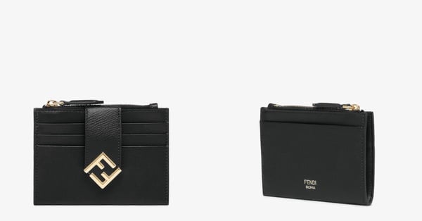 2025 名片夾推薦：FENDI FF Diamonds拉鏈卡夾，NT$15,200