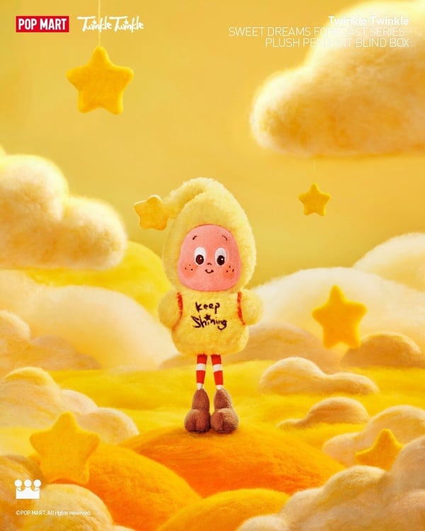 POP MART 星星人「好夢氣象局」系列角色：背著太陽跑 (Keep Shining)