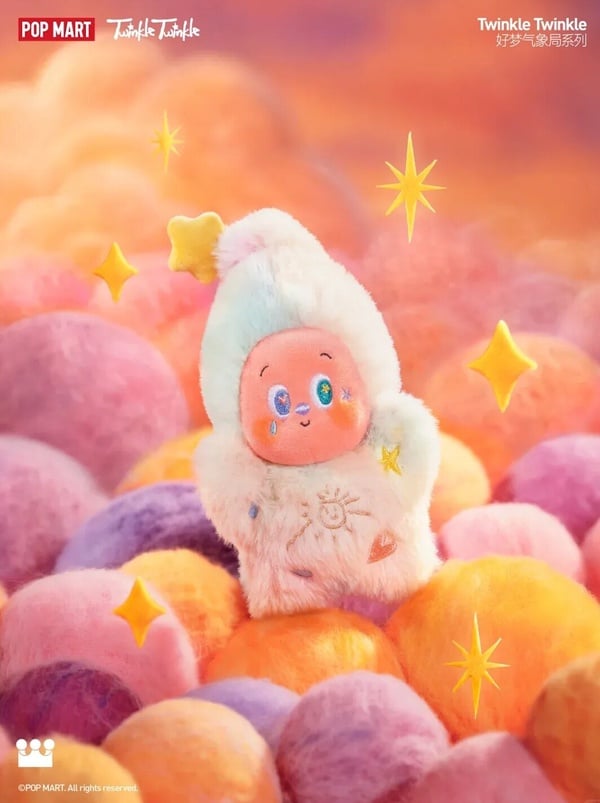 POP MART 星星人「好夢氣象局」系列角色：晚霞棉花糖 (Afterglow Marshmallow)