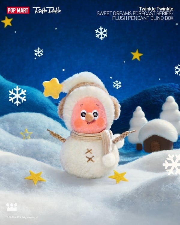 POP MART 星星人「好夢氣象局」系列角色：雪人的抱抱 (Hug from Snowman)