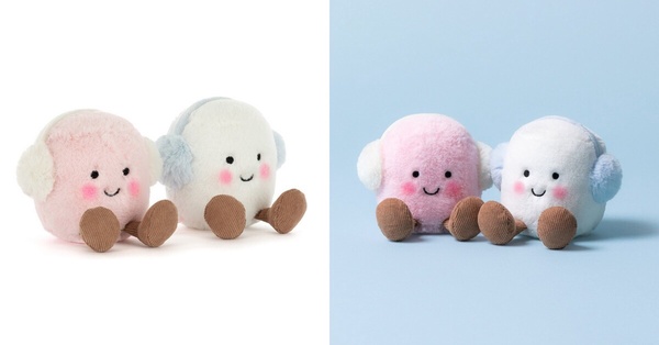 2025聖誕限定Jellycat新角色：烤棉花糖雙胞胎 Amuseables Toastie Pink and White Marshmallows