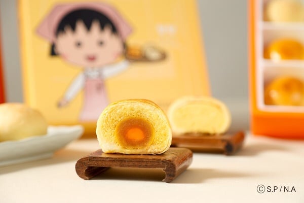 台北犁記與櫻桃小丸子聯名的中秋限定禮盒，包裝設計充滿童趣，適合送禮