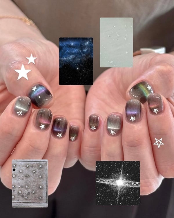 貓眼美甲又升級！日韓爆火「線條貓眼」範本整理：毛絨凝膠、亮粉版、漸層線條一次看