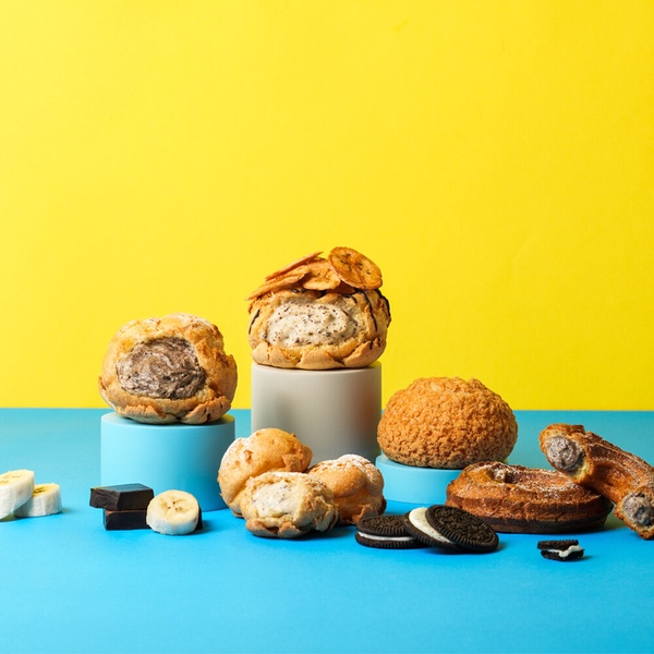 beard papa’s 9月限定雙巧口味泡芙「香蕉巧克力泡芙」和「餅乾巧酥泡芙」