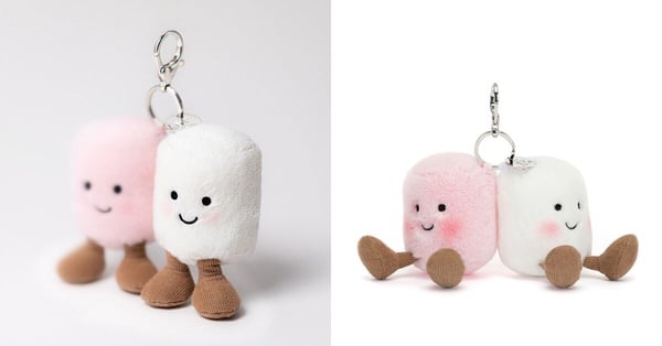 Jellycat必收包包吊飾：棉花糖雙胞胎 Amuseables Pair of Marshmallows