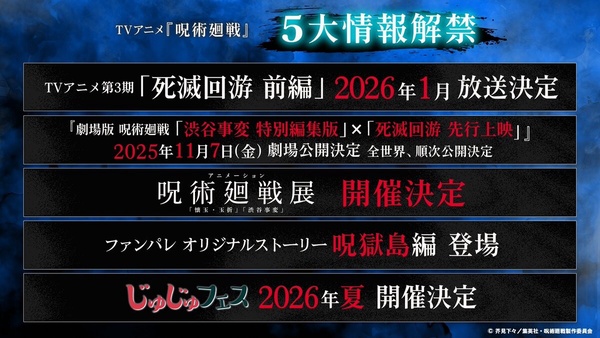 《咒術迴戰》 N個新情報盤點