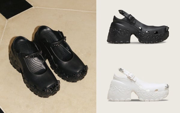厚底瑪莉珍鞋推薦2：Simone Rocha x Crocs 高跟瑪莉珍鞋，NT$9,780
