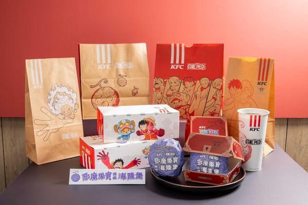 肯德基聯名航海王限定包裝必收藏