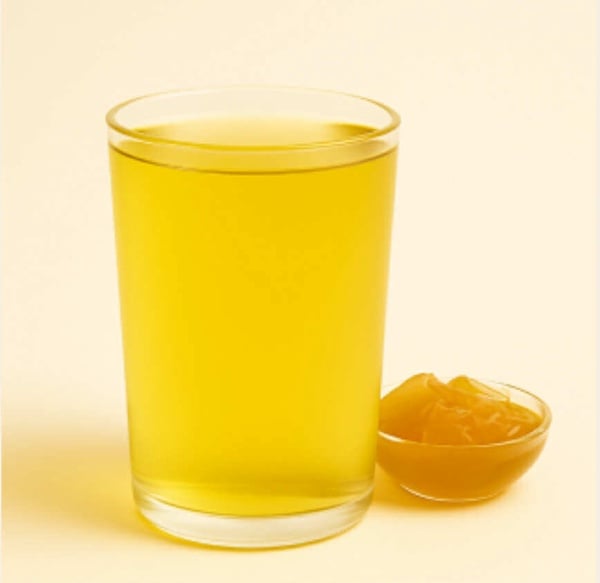 龍角菜單推薦Top 3的「龍角凍茶＋桂花凍」，炭焙烏龍茶搭配招牌桂花茶凍