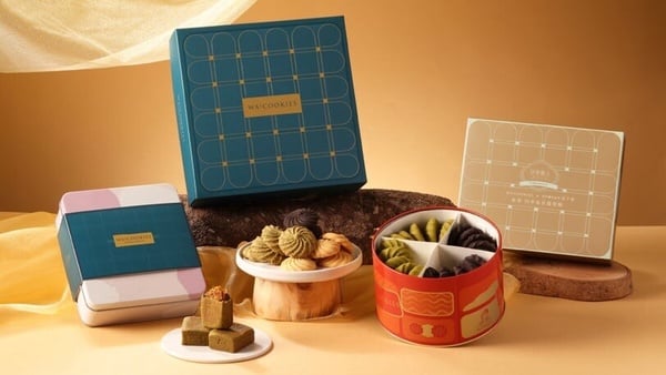 WA!COOKIES與世界麵包冠軍聯名的「春翠-四季春茶鳳梨酥」中秋禮盒