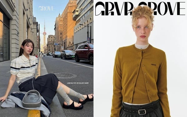 韓國潮牌推薦19：GROVE — 平替版 Miu Miu、英倫復古學院風