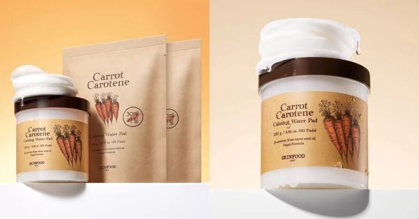 2025 Costco必買彩妝保養品推薦：SKINFOOD 胡蘿蔔鎮靜爽膚棉片組 60片 X 1入 + 補充包 30片 X 2入，NT$839