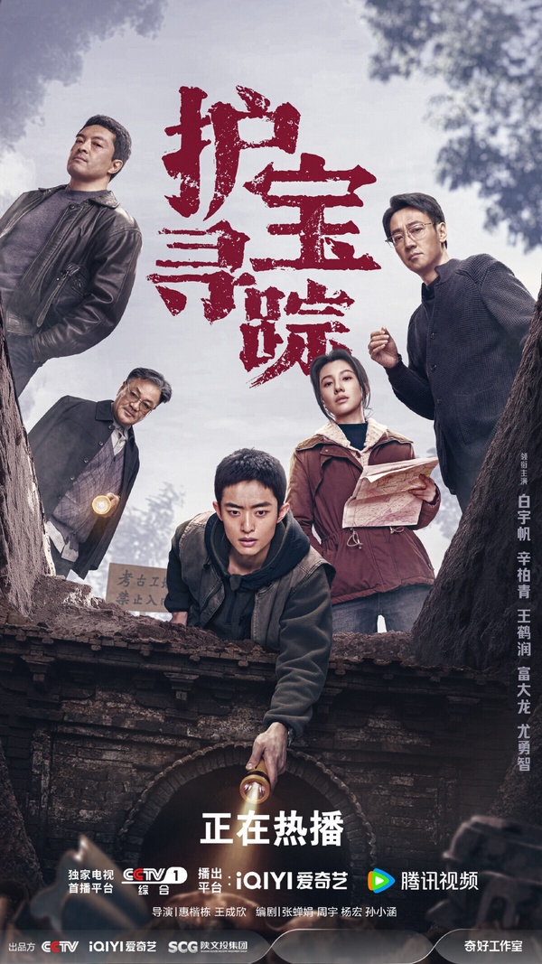 《護寶尋蹤》是一部在講考古和盜墓的冒險劇，講述考古系研究生方堃，在協助追索海外流失文物時，發現白鹿原尹村的一處墓穴可能是不為人知的高等級帝陵。尹村未知墓穴引發考古界關注，也引起犯罪分子的覬覦，幾位主角與文物犯罪團伙鬥智鬥勇。